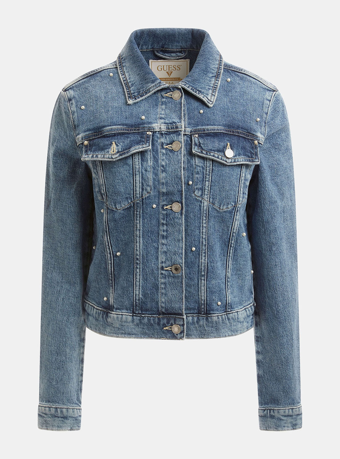 Blue Adoria Pearl Denim Jacket