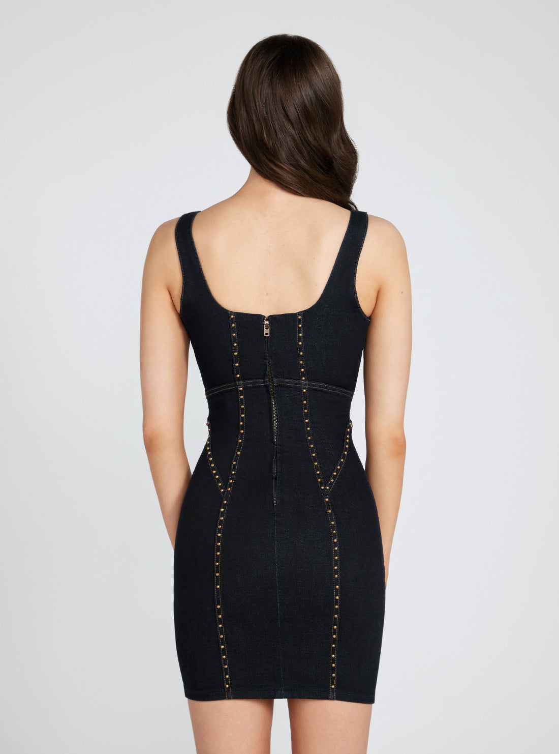 Cassie Studded Denim Mini Dress