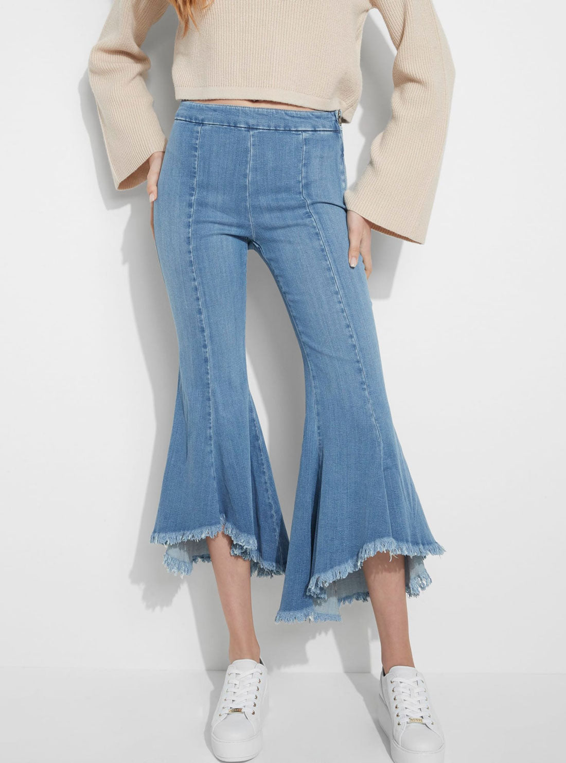 High-Rise Flare Denim Jeans in Sophia Wash