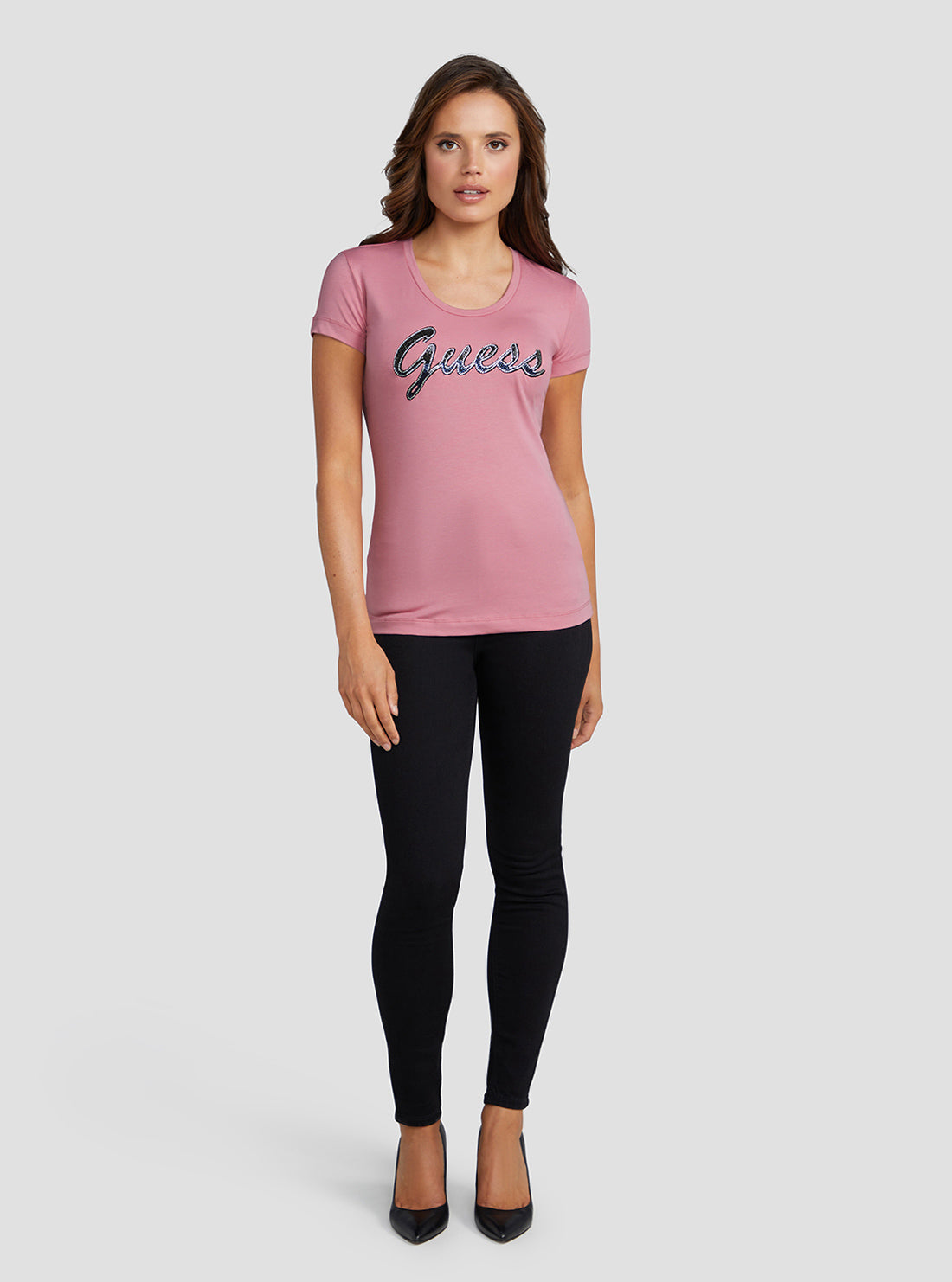 Eco Vintage Blush Adriana Logo T-Shirt