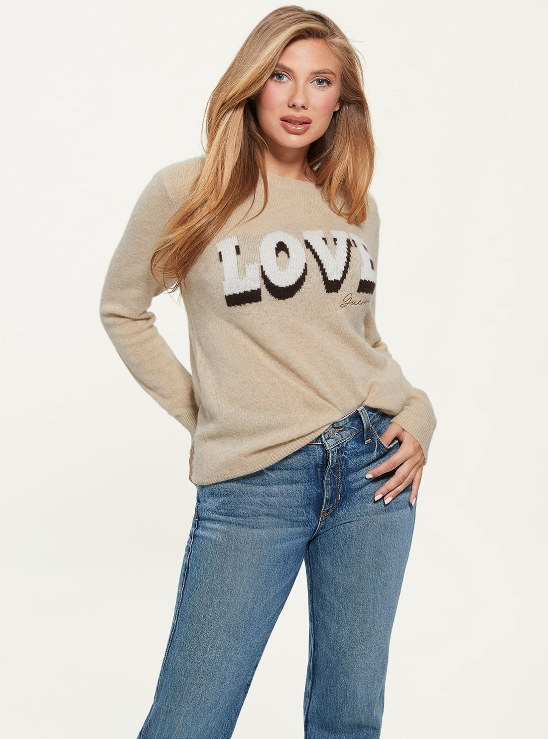 Eco Beige Juliette Knit Top