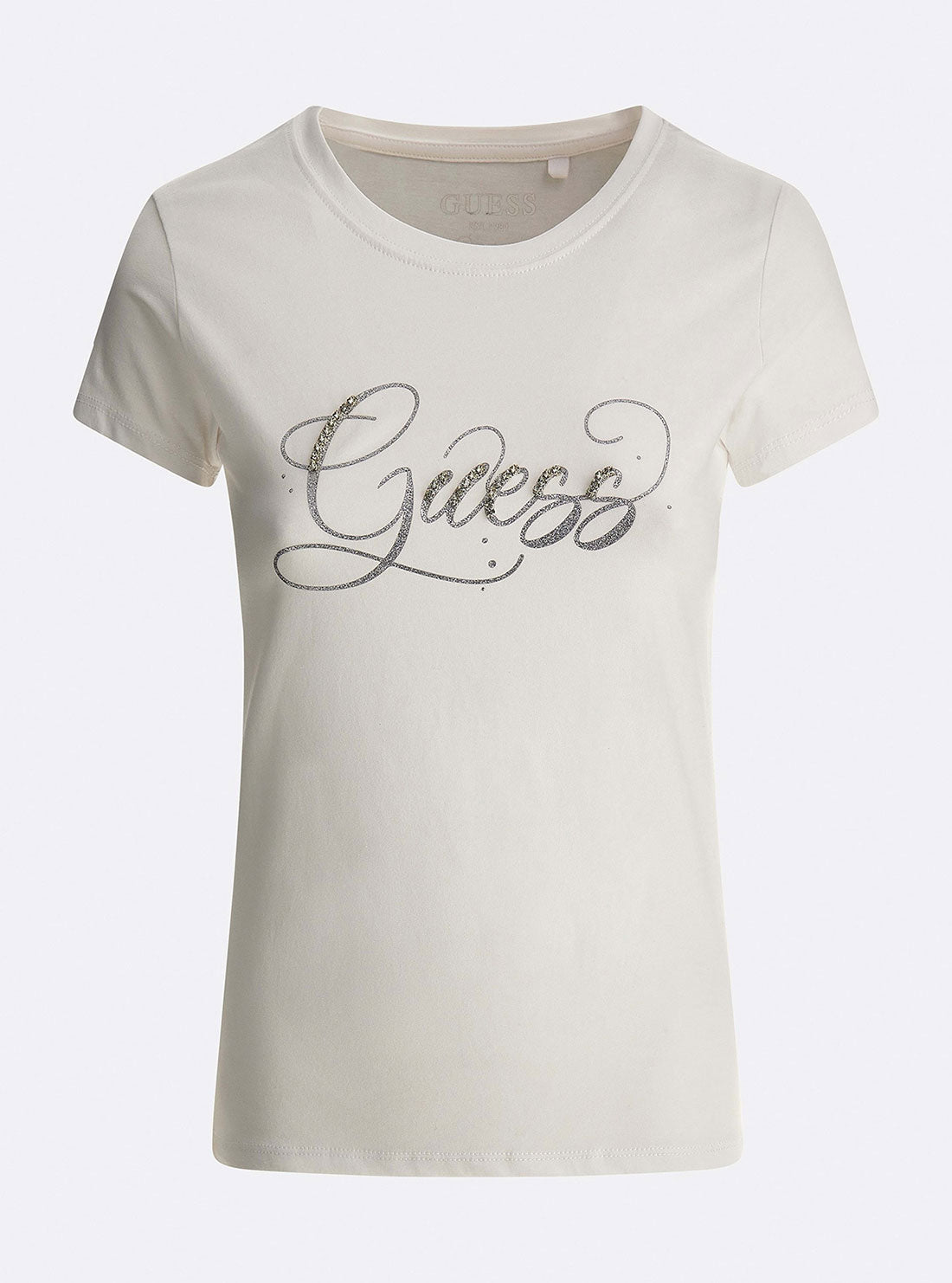 Eco White Glitzy Logo T-Shirt