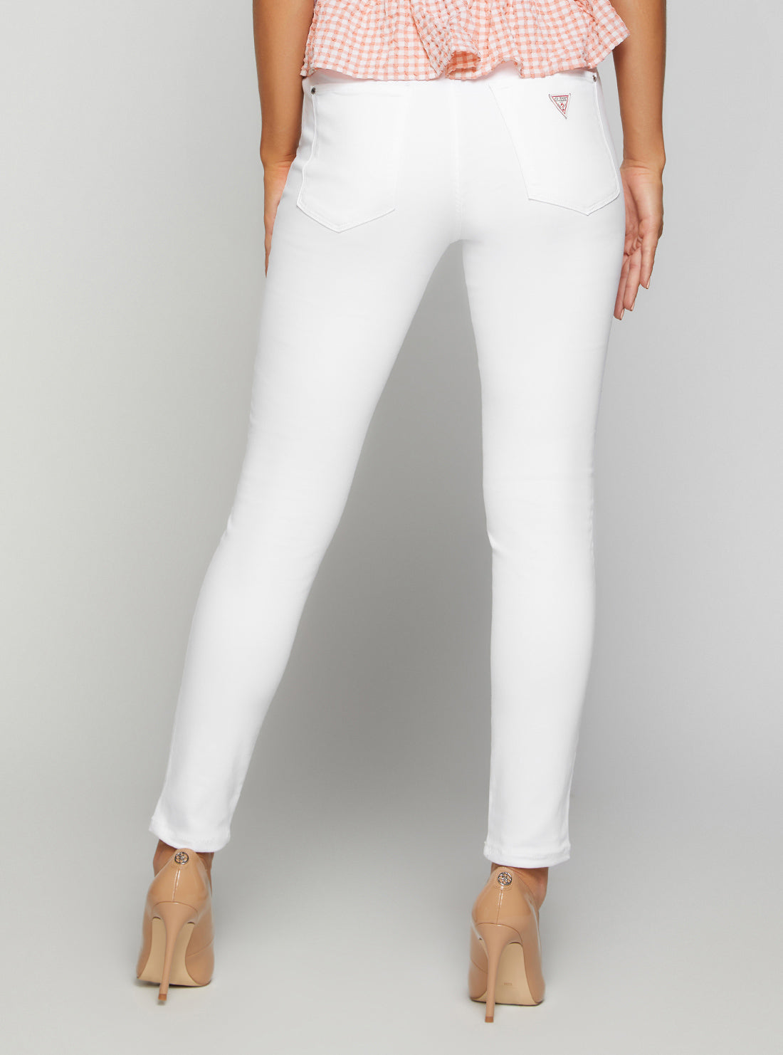 Mid-Rise Sexy Curve Denim Jeans In Pure White Wash