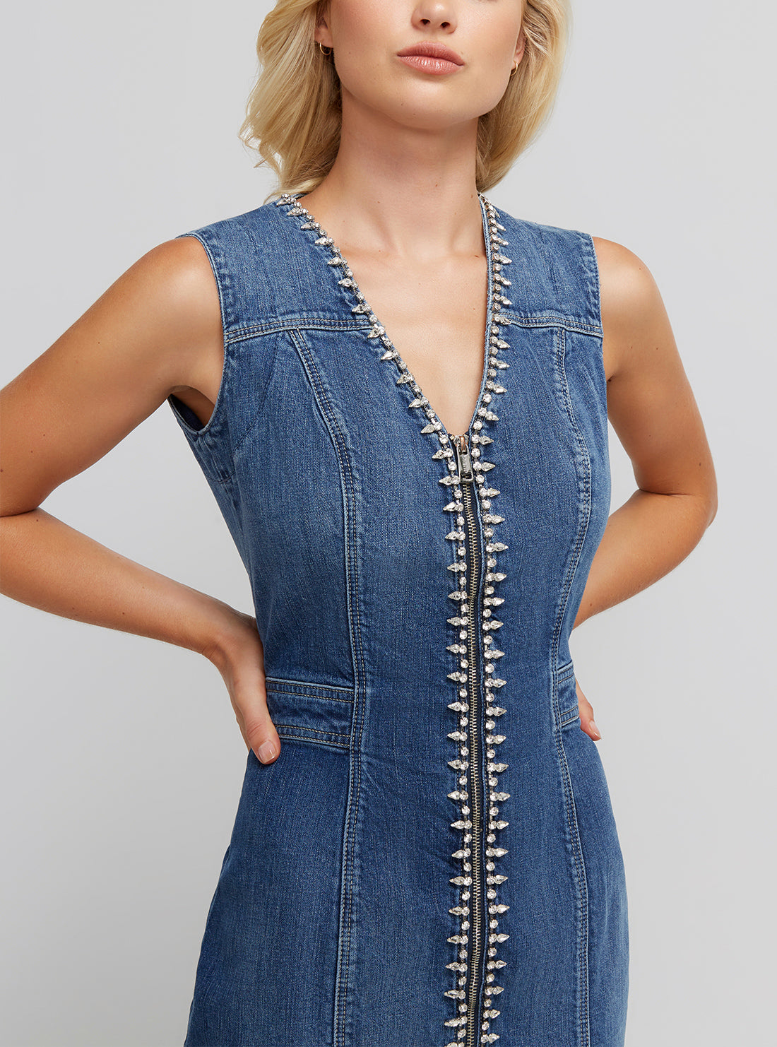 Eco Blue Denim Naira Mini Dress