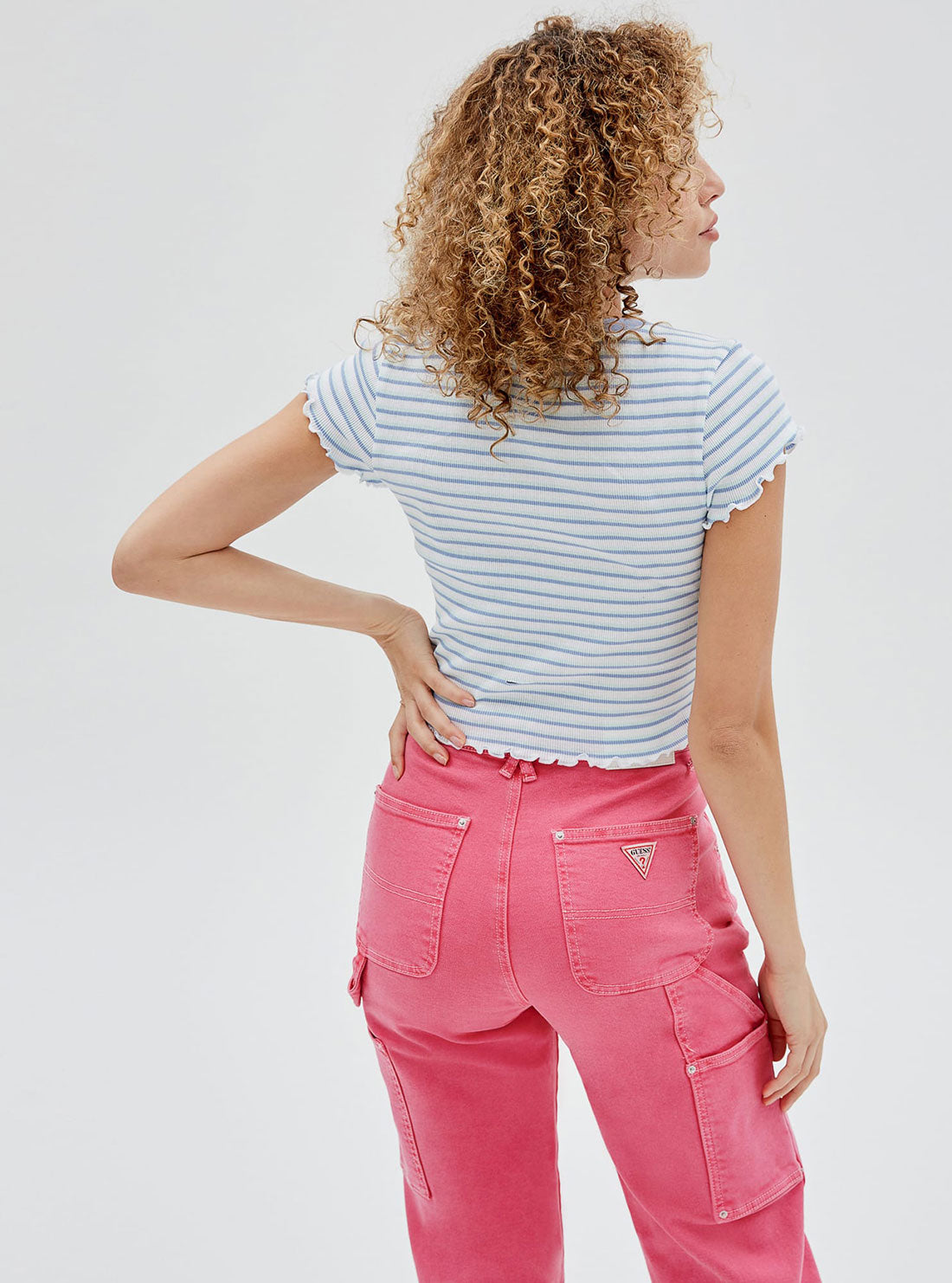 Guess Originals Blue Striped Baby T-Shirt